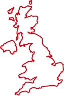 UK map USP icon