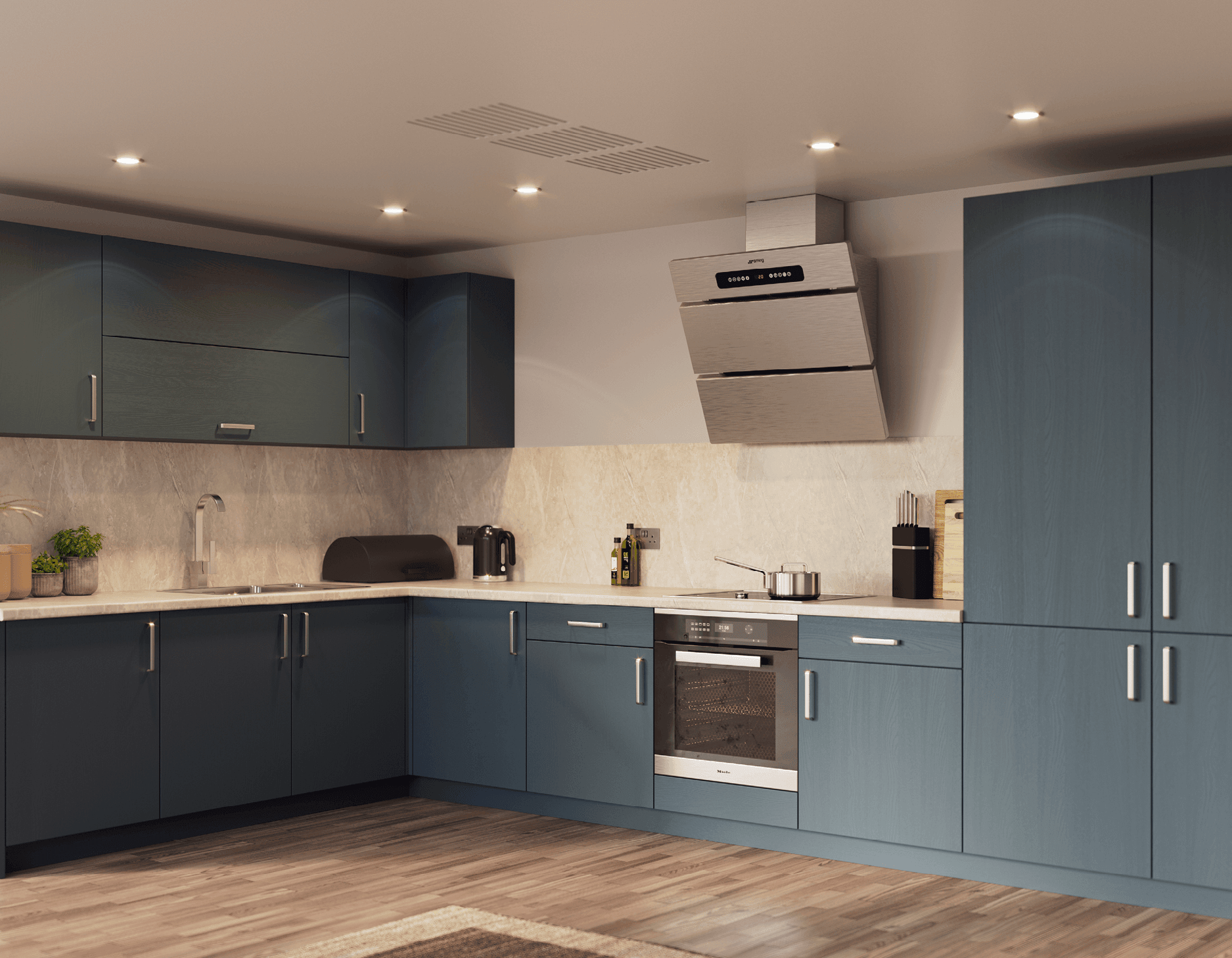 Vienna Kitchen Pictured in Alby Blue