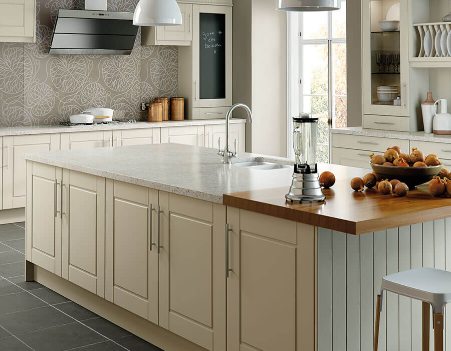 Surrey style classic kitchen image Pictured In Cream