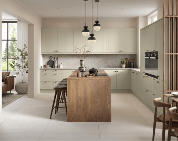 Traditional Style Juliette Fitted Kitchen Pictured in S Pictured in Supermatt Reed Green