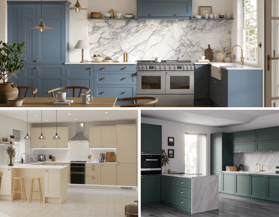 Collage of kitchens