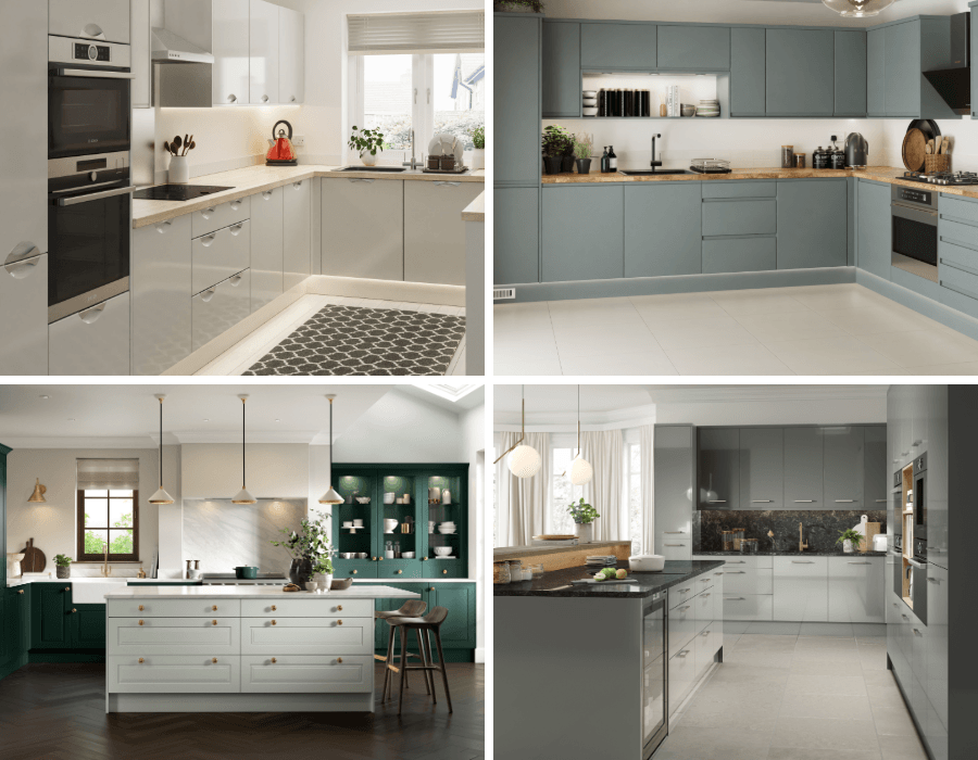 Collage of kitchens