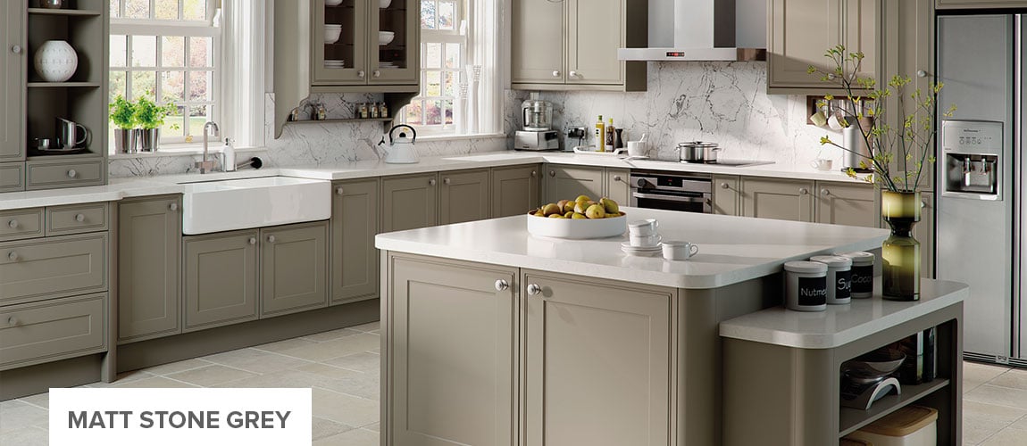 Matt Stone Grey Kitchen