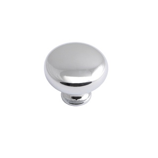 Button Chrome Knob Kitchen Unit Handles