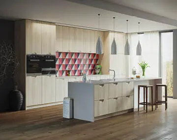 Scoop Kitchen Pictured in Supermatt Fjord