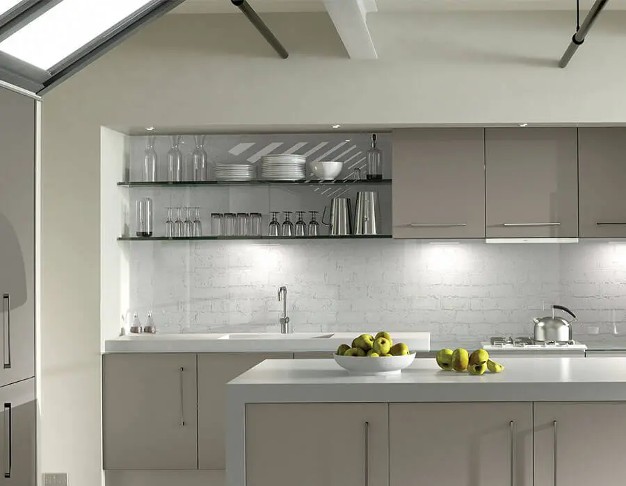 ltragloss metallic kitchen image pictured in cashmere