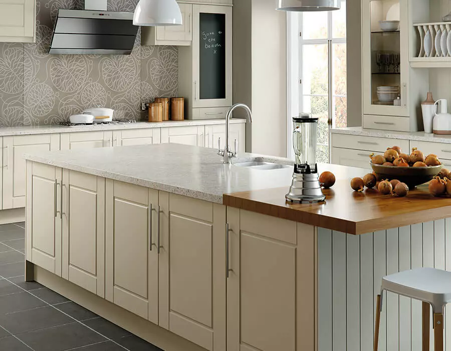 Surrey style classic kitchen image Pictured In Cream