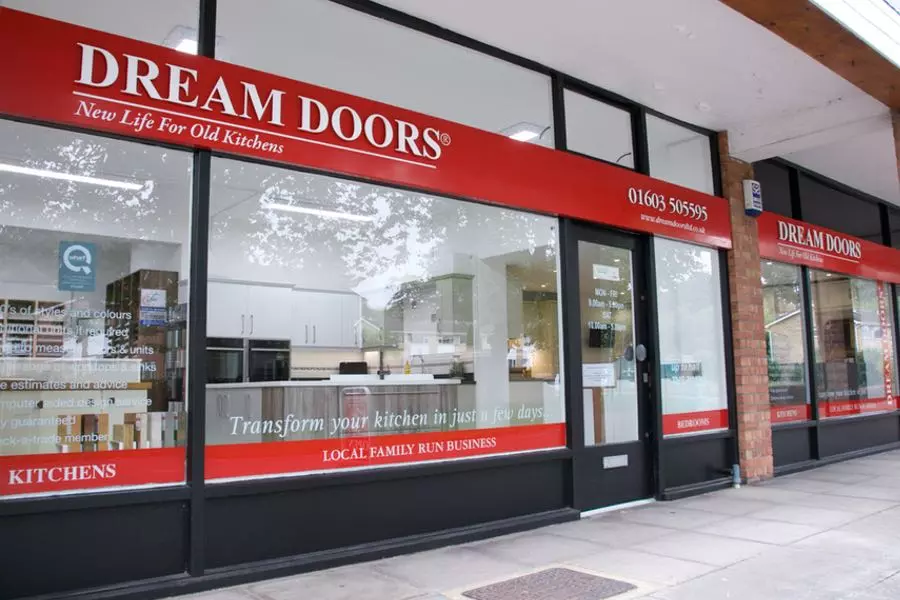 A photo of one of our local Dream Doors showrooms