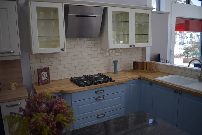 Blue Kitchen Design Tavistock