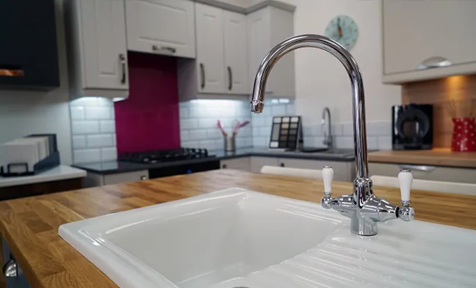 Telford Kitchen Showroom - Sink Close-up