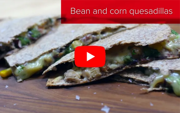 Bean and Corn Quesadillas