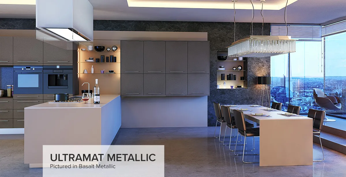 Ultra Matt Metallic Basalt Metallic Cashmere Kitchen