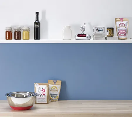 Kitchen Splashback Dusty Blue