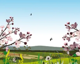 British Countryside Blue