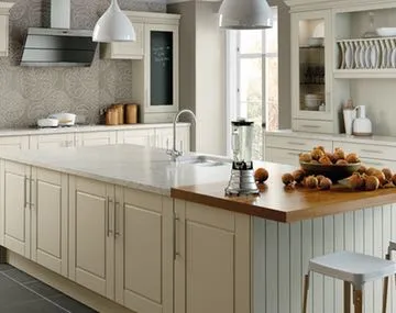 Surrey style classic kitchen image Pictured In Cream