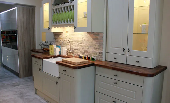 Kitchen Display in Dream Doors Rutland