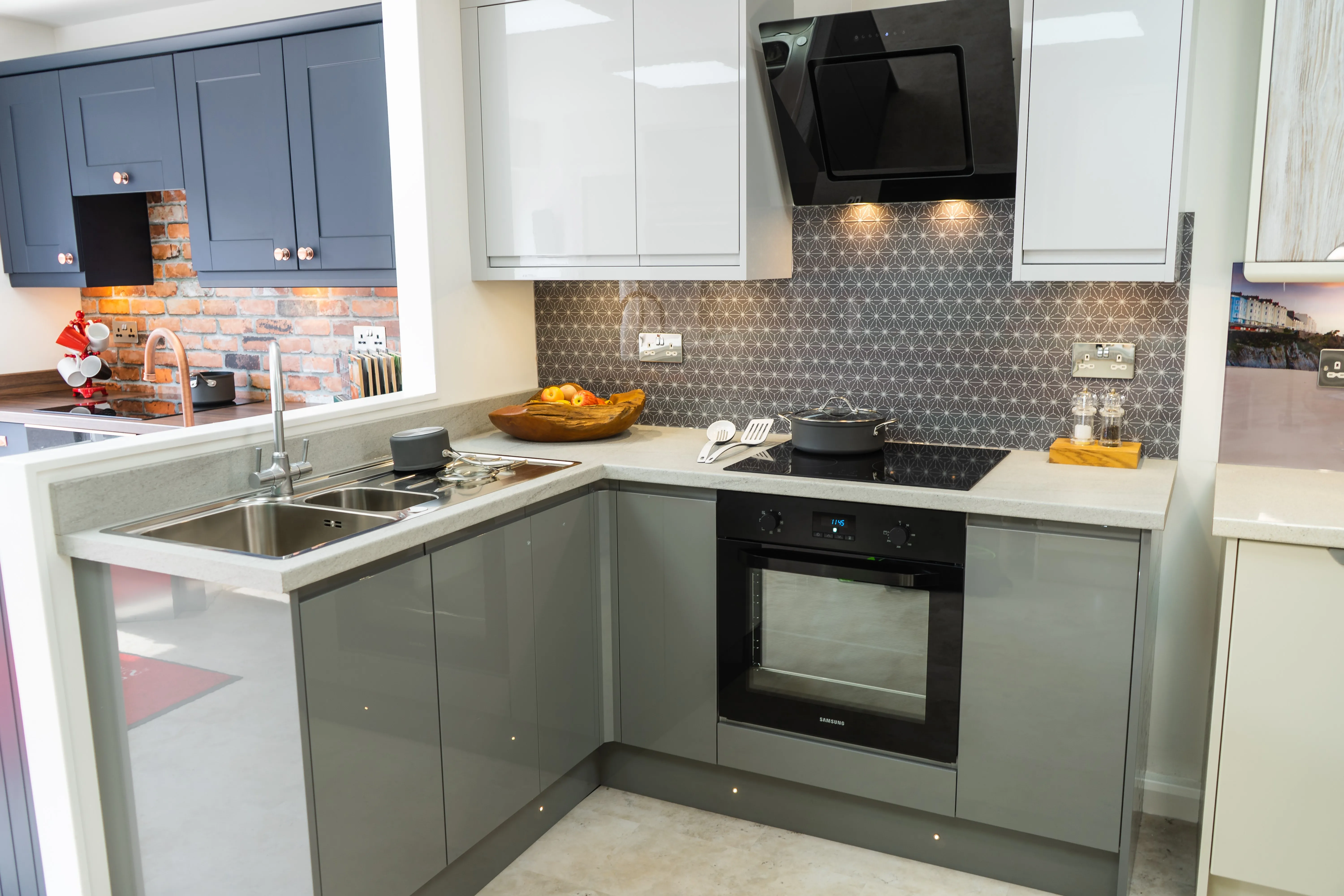 White 7 Grey Kitchen Exeter