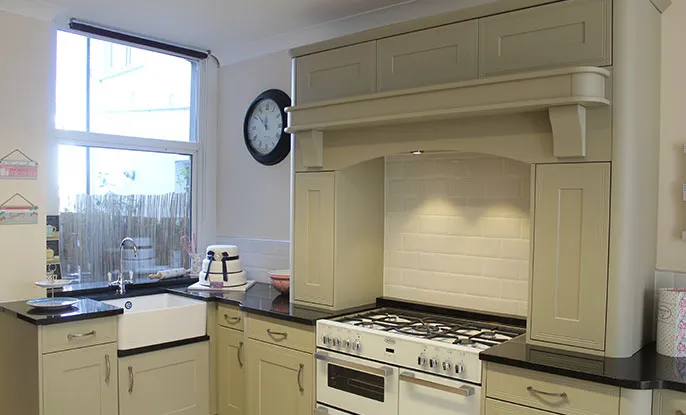 Cream Kitchens and oven