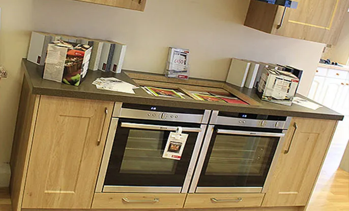 Kitchen Display with Integrated Ovens