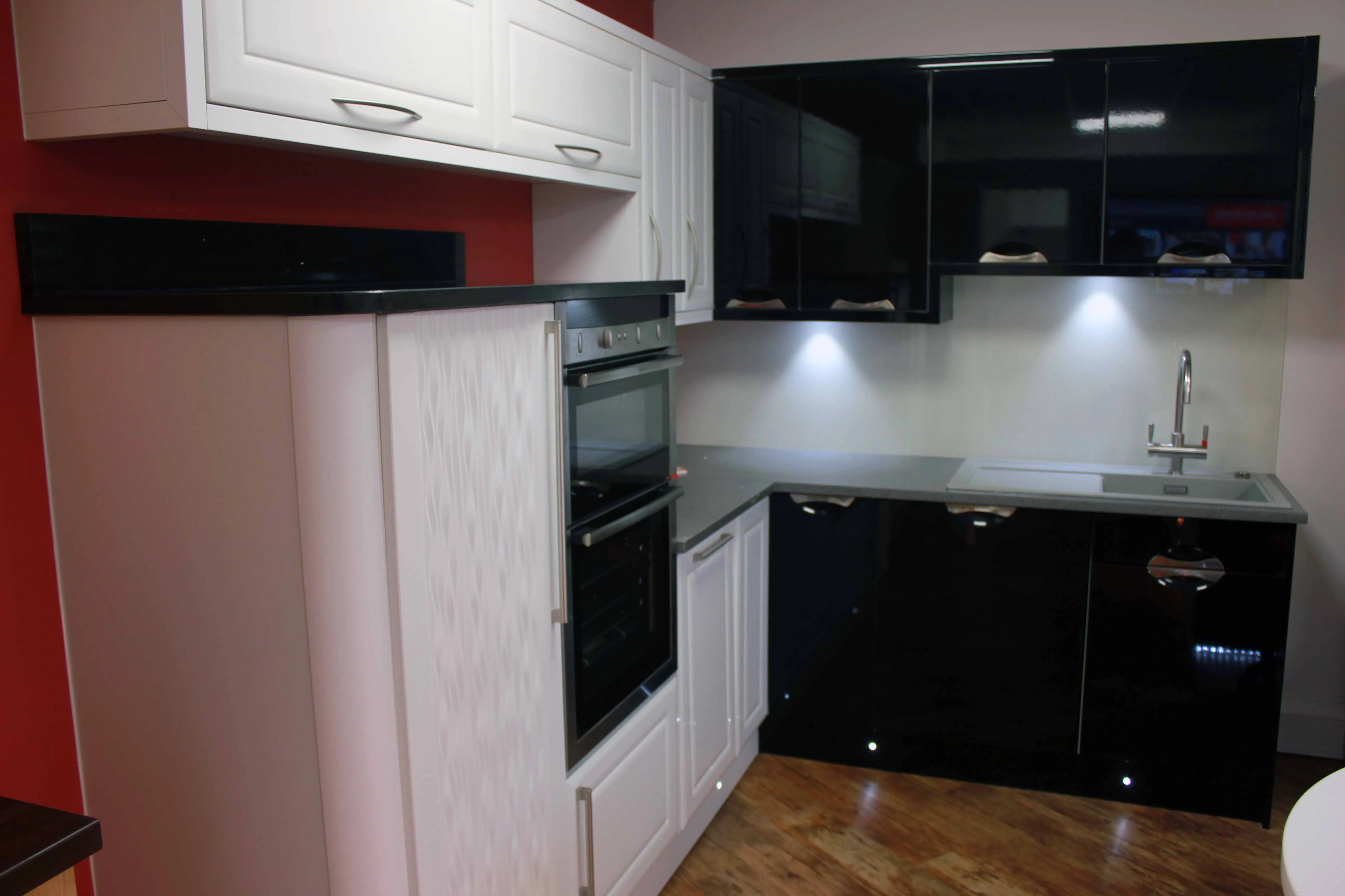 White and Black Kitchen Design