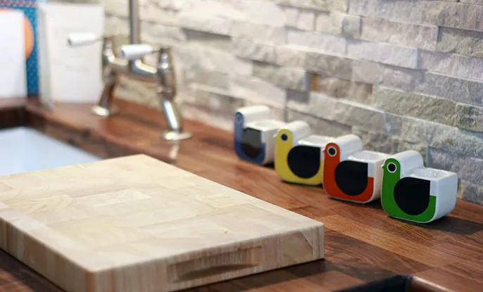 Kitchen worktop and chopping board