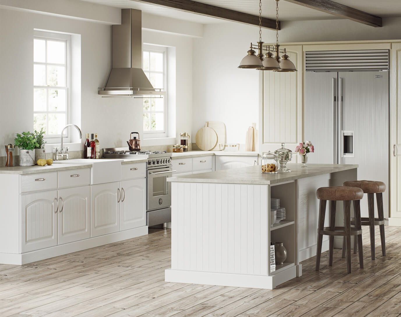 Country cottage clearance kitchen lighting
